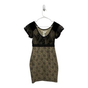 Studio M Velvet lace eyelet dress vintage style size 4